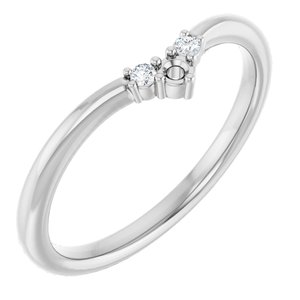 Platinum .06 CTW Lab-Grown Diamond Contour Band Ethereal Legacy Boutiques
