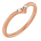 14K Rose .06 CTW Lab-Grown Diamond Contour Band Ethereal Legacy Boutiques