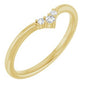 14K Yellow .06 CTW Natural Diamond Contour Band Ethereal Legacy Boutiques