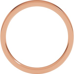 14K Rose 3 mm Lightweight Comfort-Fit Flat Band Size 9.5 Ethereal Legacy Boutiques