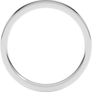 14K X1 White 3 mm Flat Comfort Fit Light Band Size 9 Ethereal Legacy Boutiques