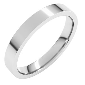 Continuum Sterling Silver 3 mm Flat Comfort Fit Light Band Size 9 Ethereal Legacy Boutiques