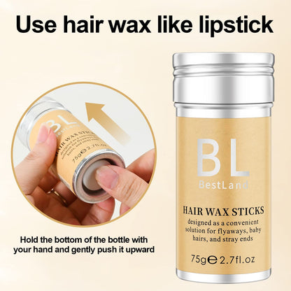 Styling Wax Stick, Flyaways Styling Wax Stick for Hair Edge Control, Hair Styling Stick for Kids' Hair NovaCart