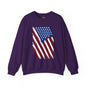 Distressed American Flag Crewneck Sweatshirt The Devil's Pickle