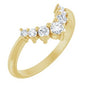 14K Yellow 1/3 CTW Natural Diamond Contour Band Ethereal Legacy Boutiques