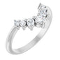 Platinum 1/3 CTW Natural Diamond Contour Band Ethereal Legacy Boutiques