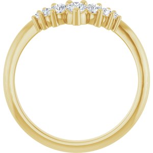 14K Yellow 1/3 CTW Natural Diamond Contour Band Ethereal Legacy Boutiques