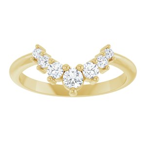 14K Yellow 1/3 CTW Natural Diamond Contour Band Ethereal Legacy Boutiques