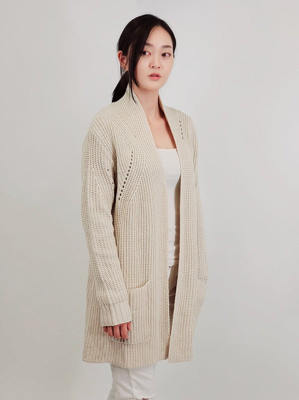 Open Front Waffle Knit Sweater Cardigan w/ Pocket Shop Style & More | Fresh Looks, Everyday Deals & Free Shipping