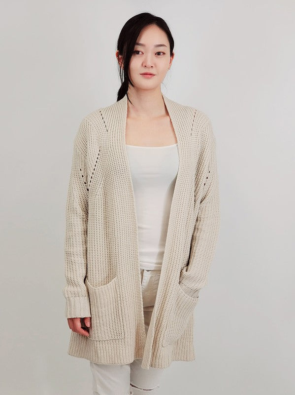 Open Front Waffle Knit Sweater Cardigan w/ Pocket Shop Style & More | Fresh Looks, Everyday Deals & Free Shipping