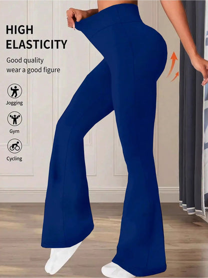 High Waist Flare Pants New Era Fashion LLc