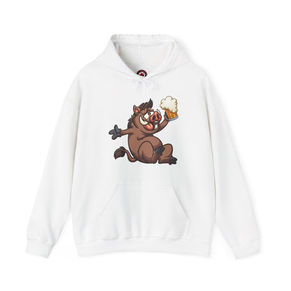 Beer Drinking Boar Hooded Sweatshirt The Devil's Pickle