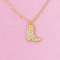 Glam Cow Girl Boot Necklace Shop Style & More | Fresh Looks, Everyday Deals & Free Shipping