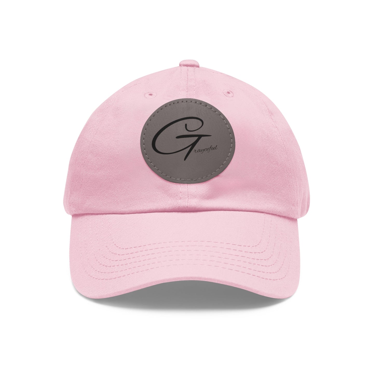 Hat with Leather Patch (Round) Grayceful LLC