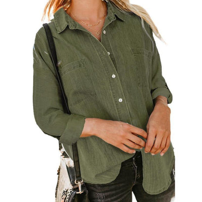 SilkSoft Loose Fit Denim Shirt Country in My Heart