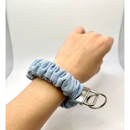Light Blue Bullet Scrunchie Wristlet Enchanted Scrunch