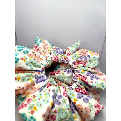 Pastel Paw Prints Spring Scrunchie Enchanted Scrunch