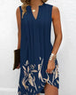 Multi-color A-Line Sleeveless Dress for Women