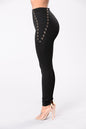 Women's Small Cross Strap Leggings Large Size Stitching See size chart under “more details” The Fashion Celestial