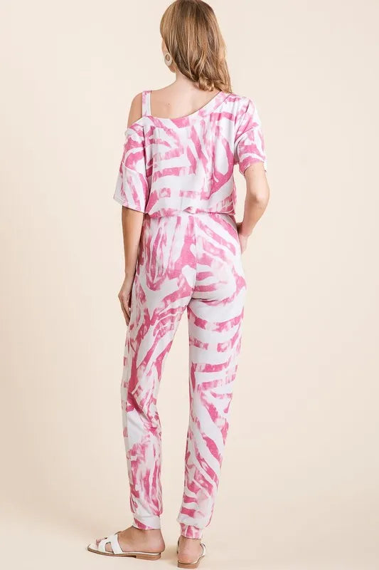BiBi Zebra Print French Terry Top and Pants Set New Era Fashion LLc