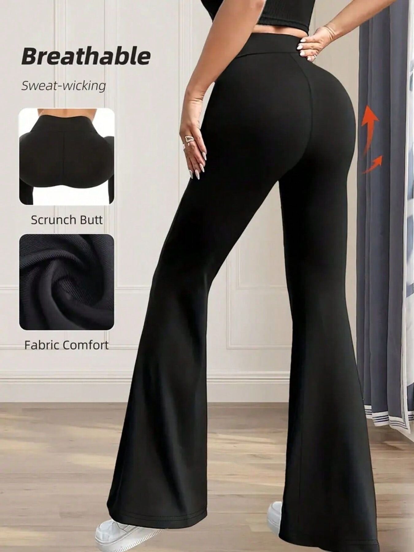 High Waist Flare Pants New Era Fashion LLc