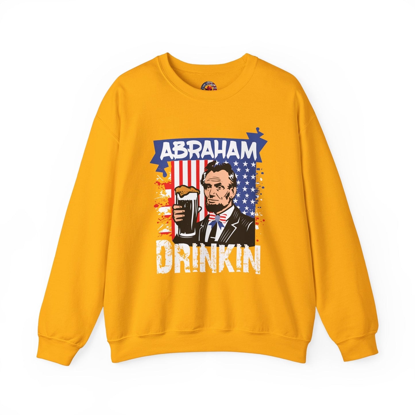 Abraham Drinking Crewneck Sweatshirt The Devil's Pickle
