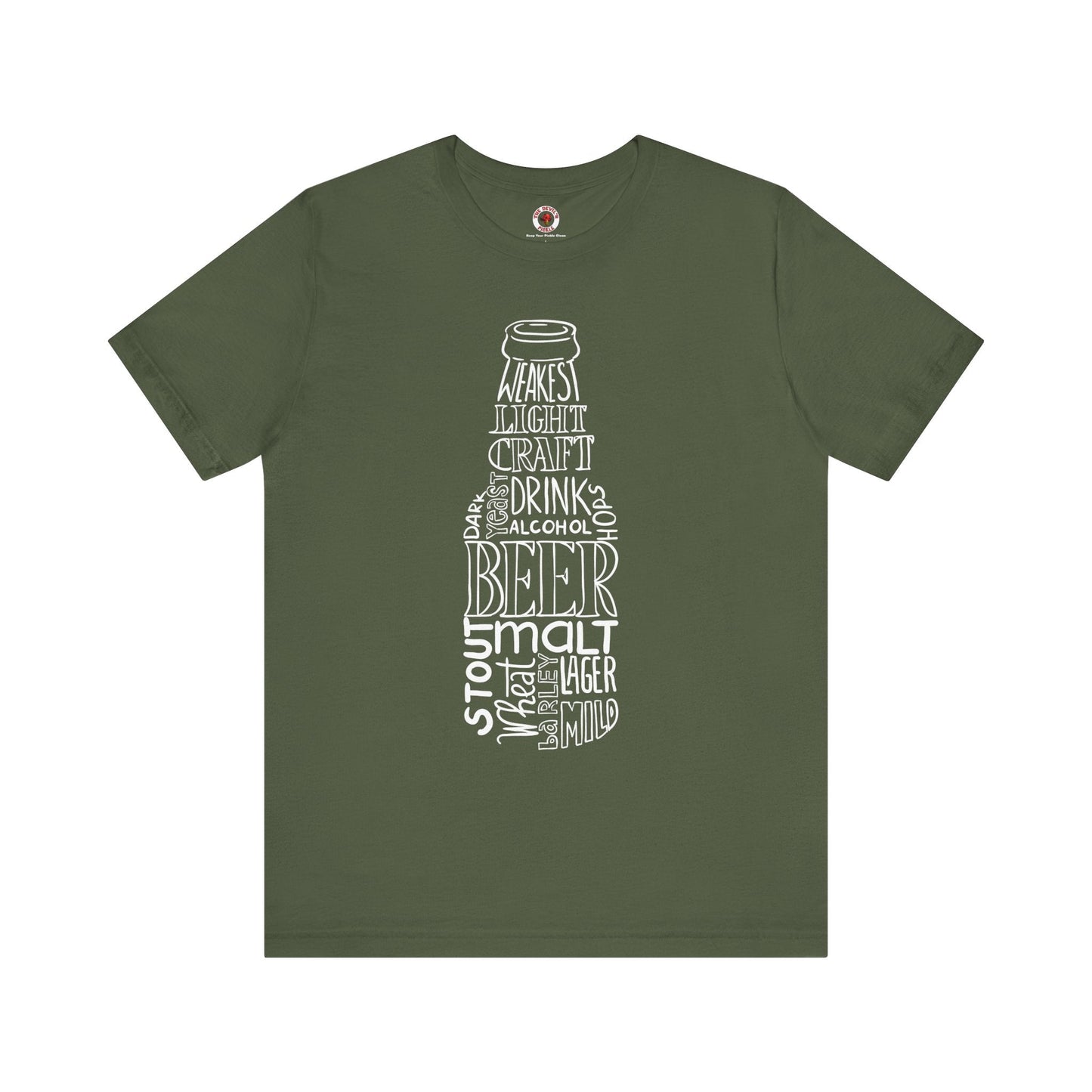 Beer Bottle of Words T-Shirt The Devil's Pickle
