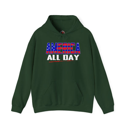 America All Day Hooded Sweatshirt The Devil's Pickle