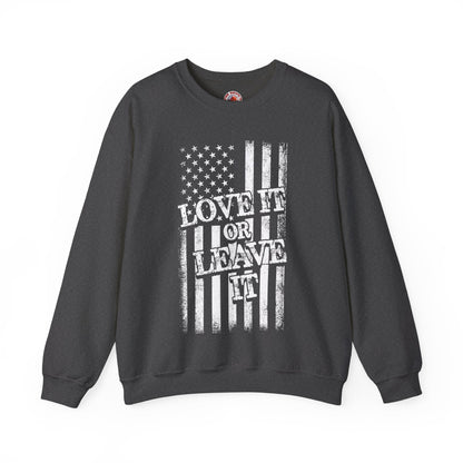 Love It Or Leave It Crewneck Sweatshirt The Devil's Pickle