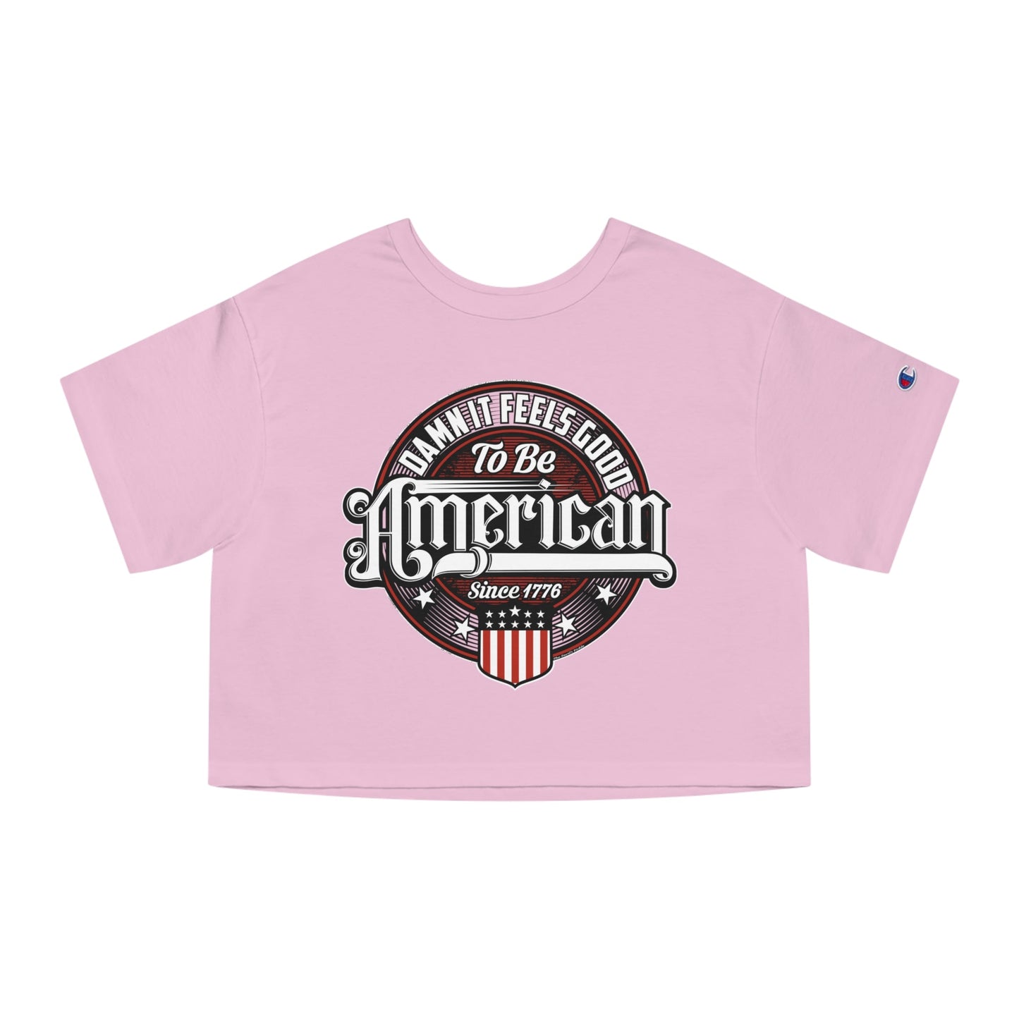 Damn it Feels Good To Be American Cropped T-Shirt The Devil's Pickle