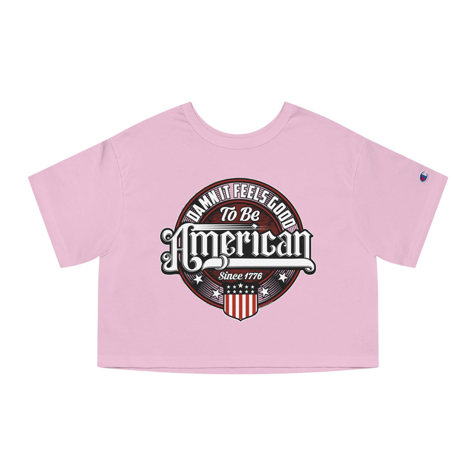 Damn it Feels Good To Be American Cropped T-Shirt The Devil's Pickle