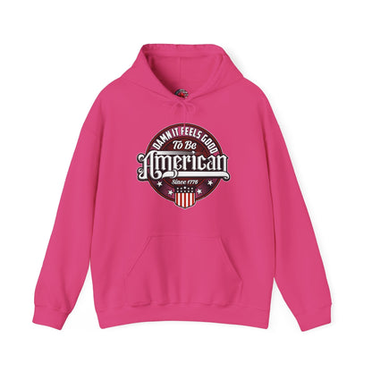Damn it Feels Good To Be American Hooded Sweatshirt The Devil's Pickle