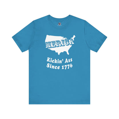 MERICA Kickin' Ass Since 1776 T-Shirt The Devil's Pickle