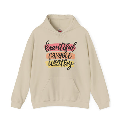 Beautiful Capable Worthy Hooded Sweatshirt The Devil's Pickle