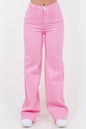 Wide Leg Jean in Bubblegum Pink Kacee Lillie Boutique