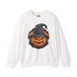 Scary Witch Pumpkin Halloween Crewneck Sweatshirt The Devil's Pickle