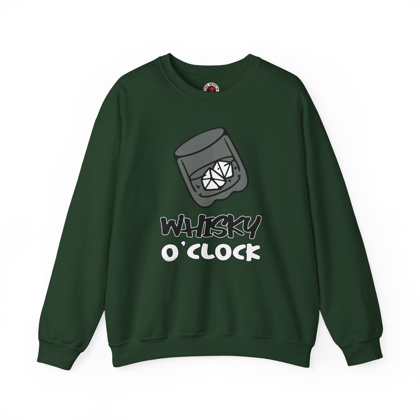 Whiskey O'clock Crewneck Sweatshirt The Devil's Pickle