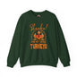 Thankful For My Little Turkeys Crewneck Sweatshirt The Devil's Pickle