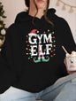 Women’s Christmas Gym Elf Hoodie FitiqueFit