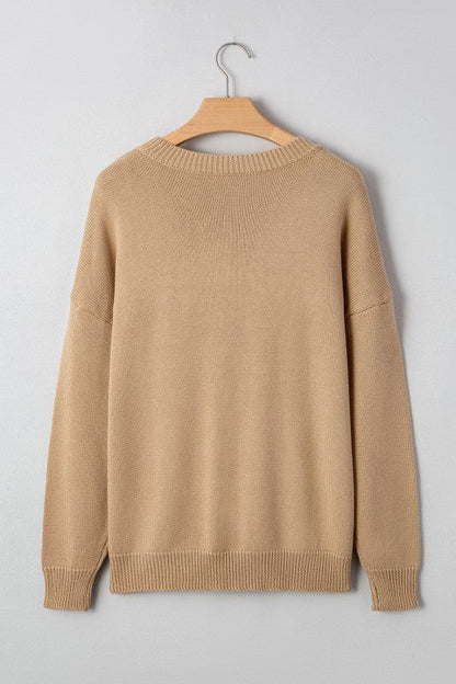 Christmas Merry Dot Dolman Sleeve Sweater Shop Style & More | Fresh Looks, Everyday Deals & Free Shipping