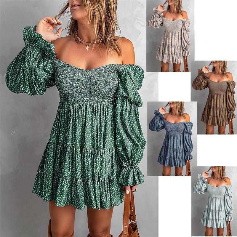 Flirty Puff Sleeve A-Line Dress | Spring & Summer Strapless Dress Country in My Heart