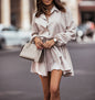 Autumn Leisure Women's Clothing Blouse Collar Long Sleeve Loose Casual Jumpsuit Grayceful LLC