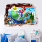 3D Wall Piercing Mary Full Staff Wall Stickers Living Room Bedroom Kindergarten Decoration Background Wall