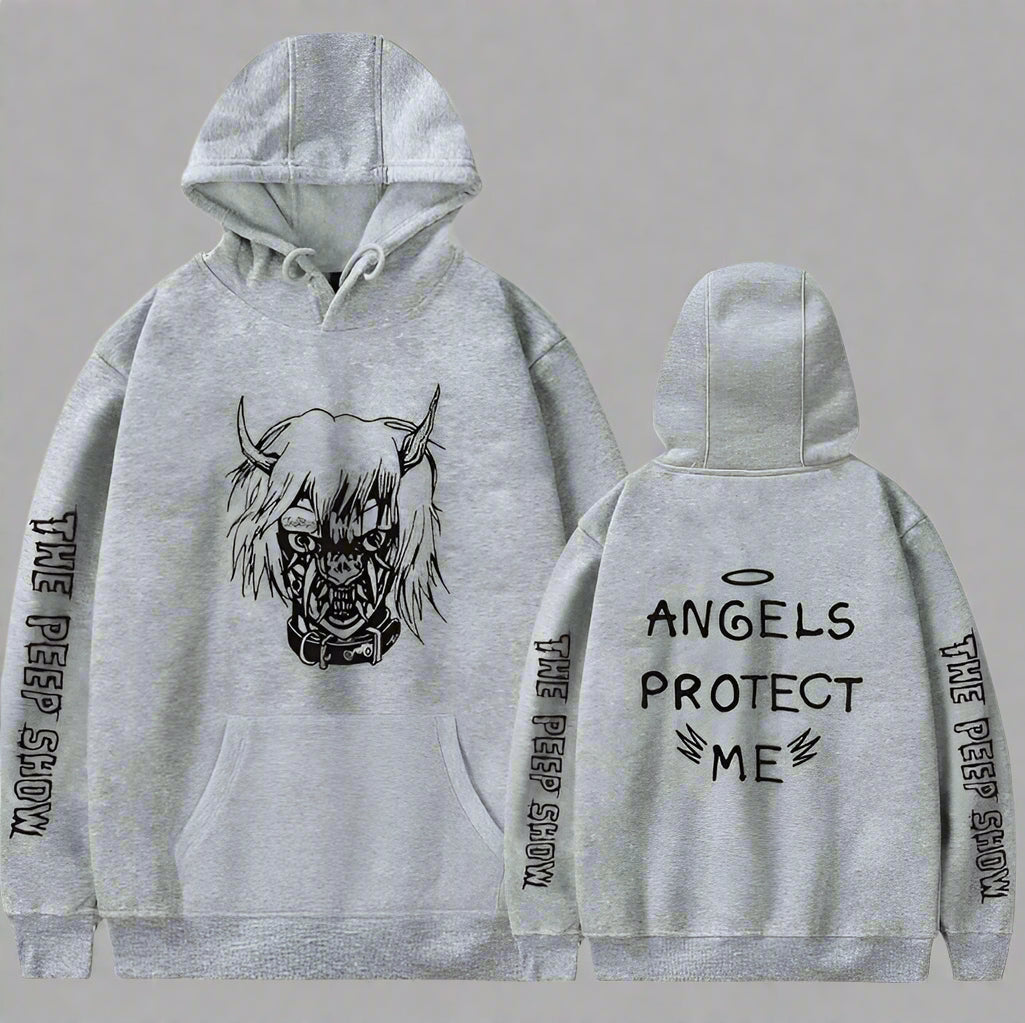 Angel and Devil Hoodie – Unisex Couple Graphic Pullover Sweatshirt FitiqueFit