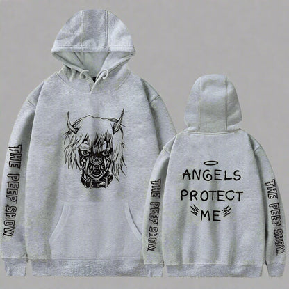 Angel and Devil Hoodie – Unisex Couple Graphic Pullover Sweatshirt FitiqueFit