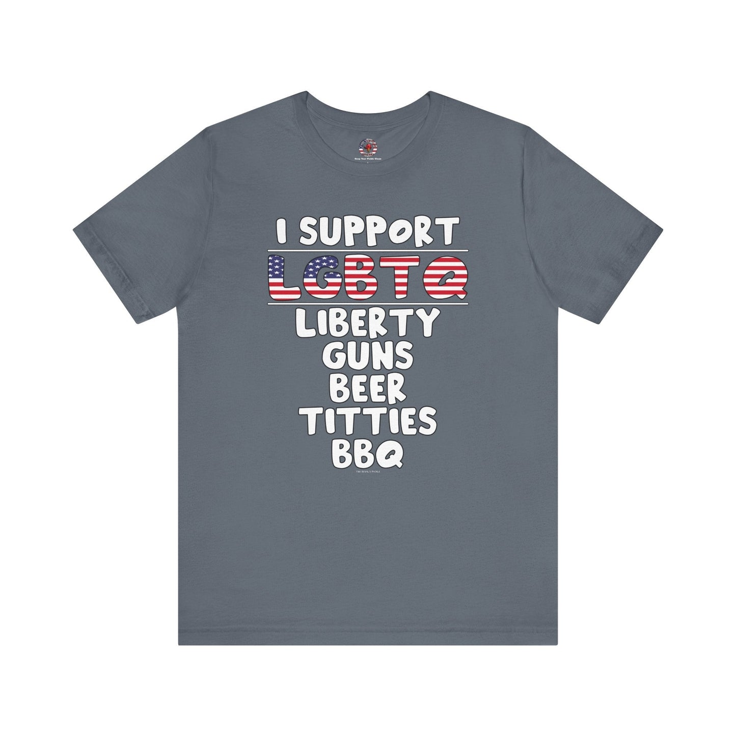 I Support LGBTQ T-Shirt The Devil's Pickle