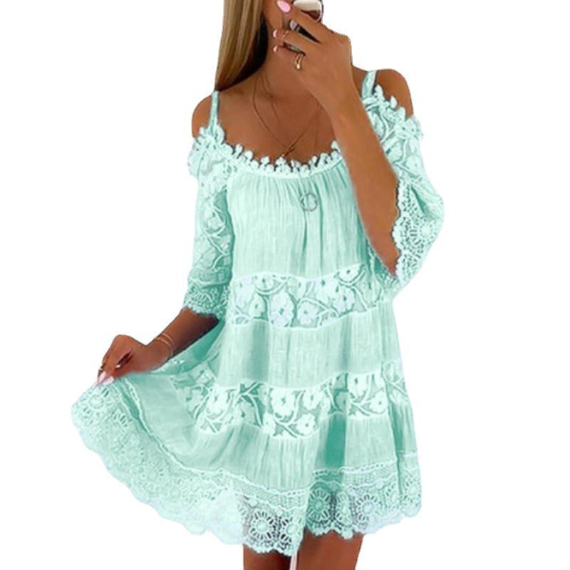 Lace Embrace Summer Sling Dress Country in My Heart