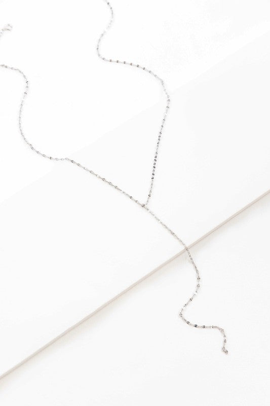Chain Lariat Necklace | Silver (sterl.) Shop Style & More | Fresh Looks, Everyday Deals & Free Shipping