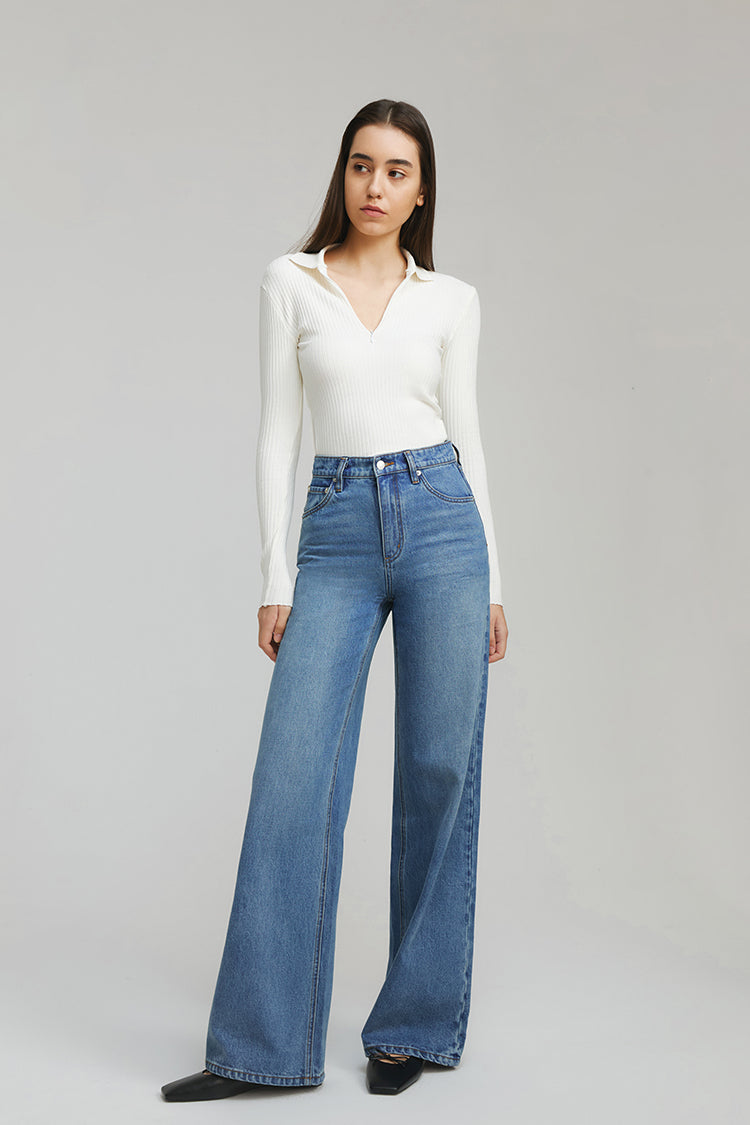 Angeles High Rise Baggy Jeans HJ103 Hey Joanie
