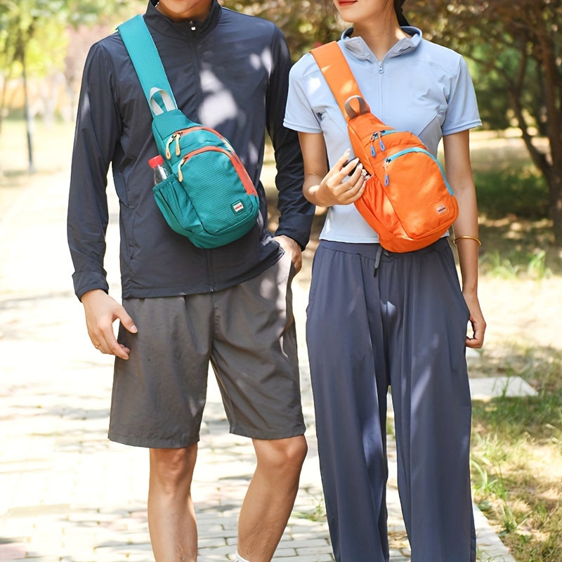 [Nylon Shoulder Bag] Nylon Shoulder Bag - Crossbody Chest Bag for Men and Women - Casual Sports Water Bottle Chest Bag - Outdoor Cycling Bag NovaCart
